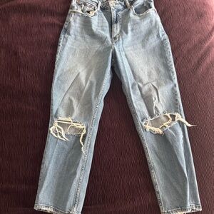 Abercrombie & Fitch Ankle Straight Leg Jeans